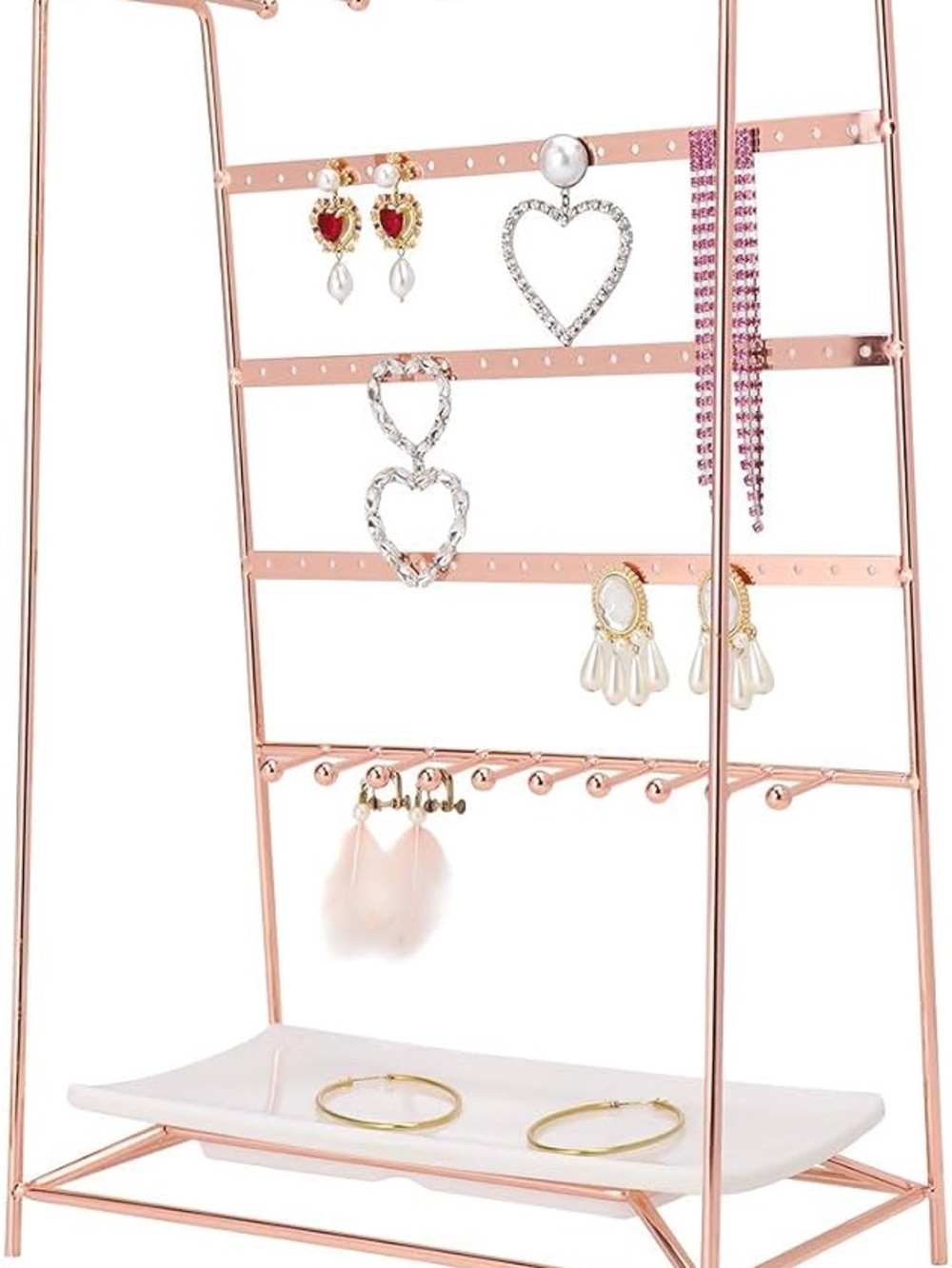 Rose Gold Jewelry Organizer Stand - Picture 6 of 7